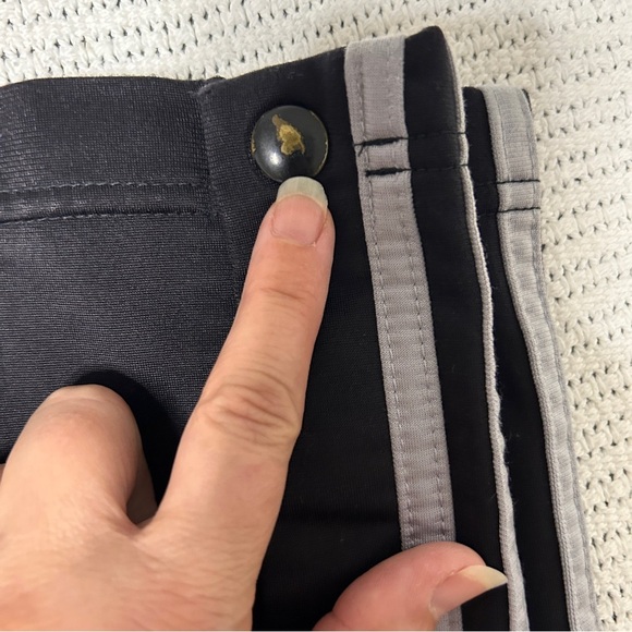 Adidas Tearaway track pants men’s Medium striped snap button y2K adibreak 90’s - Picture 6 of 13